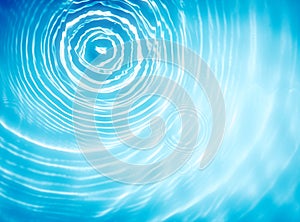 Circle water ripple wave suface