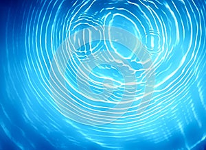 Circle water ripple wave suface