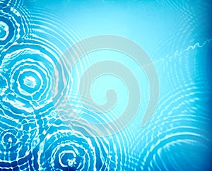 Circle water ripple wave suface