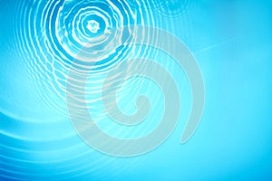 Circle water ripple wave suface