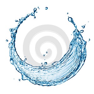 Circle water splash