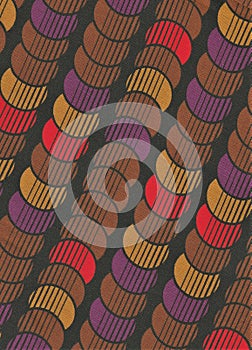 Circles abstract decorative vintage background. photo