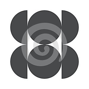 Circles creative geometric pattern representation