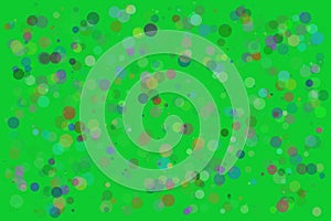 Circles green background 2