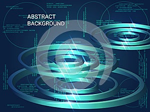 Circles metal sparkle on background.