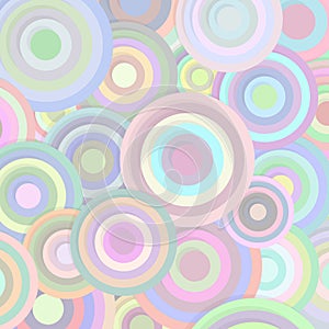 Circles in pastel colors