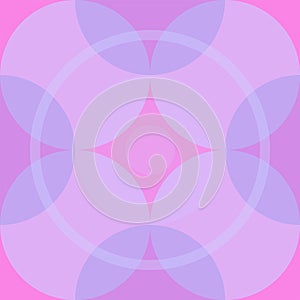 Circles on a pink background photo