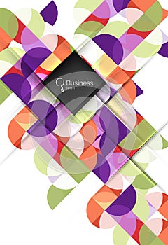 Circles vector abstract background