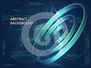 Circles volume sparkle on background.