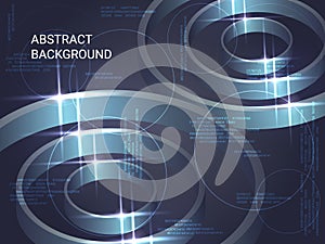 Circles volume sparkle on background.