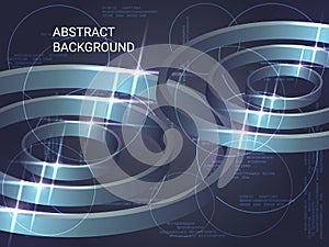 Circles volume sparkle on background.