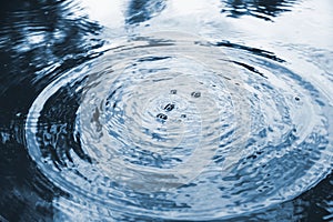 Circles on the water surface