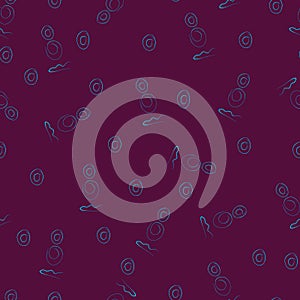 Circles and wave abstraction pattern. Line style. Lines in the form of a circle.