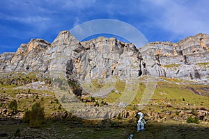 Circo de Soaso in Ordesa Valley Aragon Pyrenees spain photo