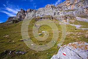 Circo de Soaso in Ordesa Valley Aragon Pyrenees spain photo