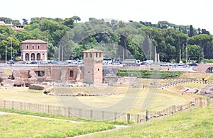 Circo Massimo chariot racing stadium Roman ruin Rome Italy photo