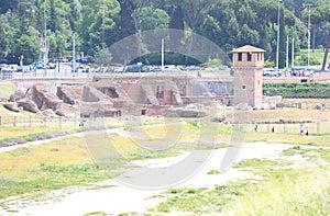 Circo Massimo chariot racing stadium Roman ruin Rome Italy photo