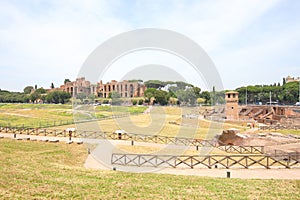 Circo Massimo chariot racing stadium Roman ruin Rome Italy photo