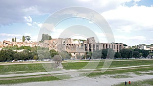 Circo Massimo, Palatine Hill. Zoom. Rome, Italy