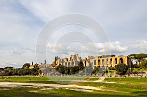 Circo Massimo and ruins of Imperial Palace, Rome, Italy