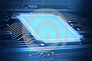 Circuit background with poster