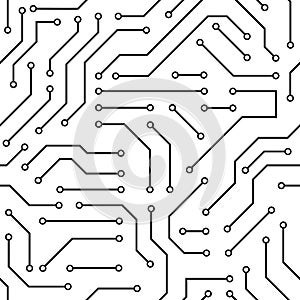 Circuit board black and white