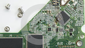 Circuit board capacitor chip driver hardware concept