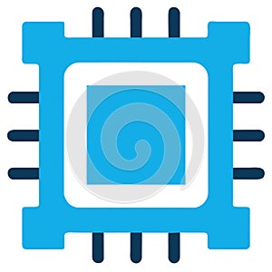 Circuit board, chip, computer processor, microchip vector icon