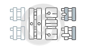 Circuit Board and Chip Patterns, Technology and Engineering Elements, vector design Generative AI