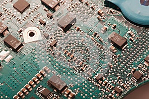 Circuit board closeup