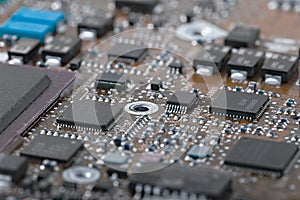 Circuit board closeup