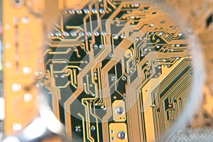 Circuit board closeup