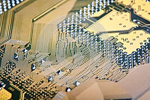 Circuit board closeup