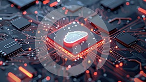 The Circuit Board Cloud Chip.AI generated image
