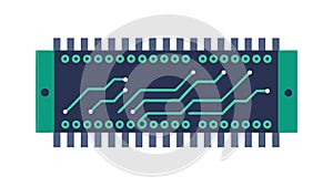 Circuit Board Component for Technology and Electronic Design, vector design Generative AI