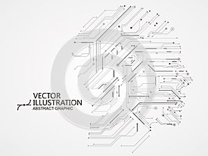 Circuit board composed of head graphic