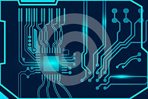 Circuit board design background. Vector illustration eps 10.