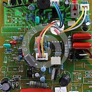 Circuit board with electrical components