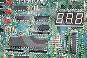 Circuit Board with electronic components