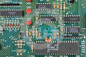 Circuit Board with electronic components