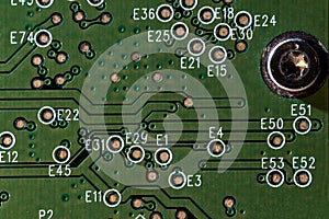 Circuit board. Electronic computer hardware technology. Motherboard digital chip. Tech science background. Integrated