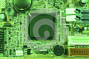 Circuit board. Electronic computer hardware technology. Motherboard digital chip. Tech science background. Integrated communicatio