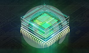 Circuit board. Electronic computer hardware technology. Motherboard digital chip. Tech science EDA background