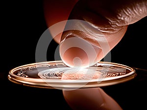 Circuit Board with Finger Spark Interaction