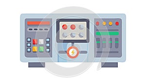 Circuit Board and Hardware Control Interface, vector design Generative AI