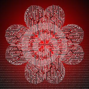 Circuit board in Heart shape