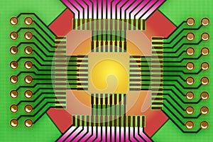 Circuit board illustration