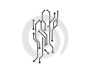 circuit board line concept design illustration