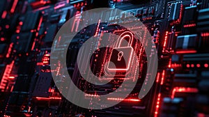 Circuit Board Lock Close Up