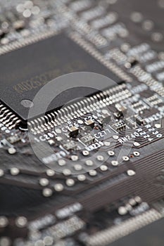 Circuit board micro chip photo